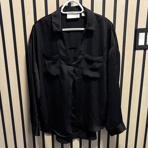 Classic Black V Neck